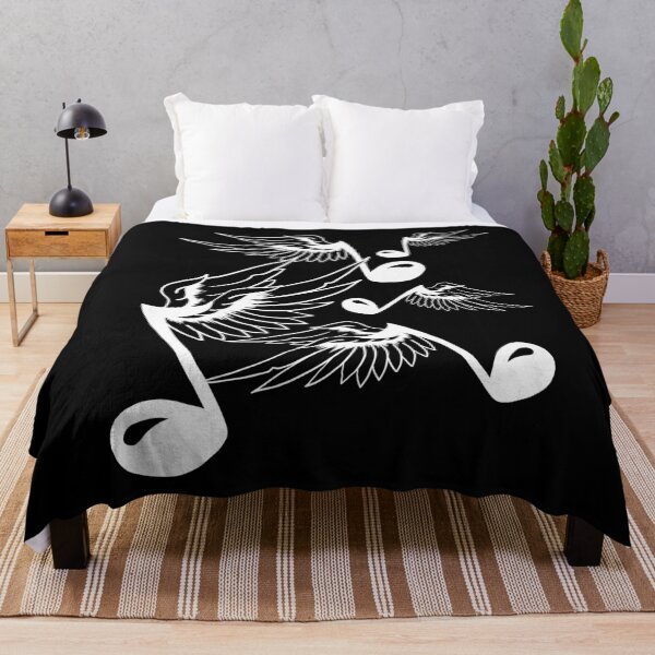 Item preview, Dancing musical notes with wings music symbol gift designed and sold by Weilichesmag.