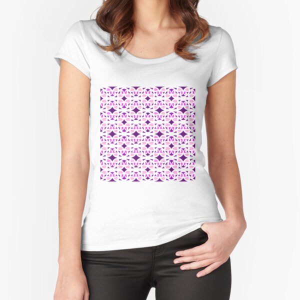 purple stone Fitted Scoop T-Shirt