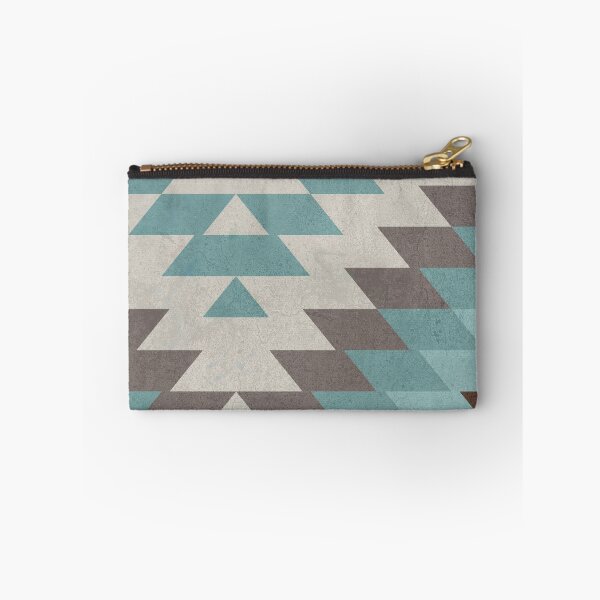 Item preview, Kilim aztec cream blue beige designed and sold by Delinda Graphic Studio.