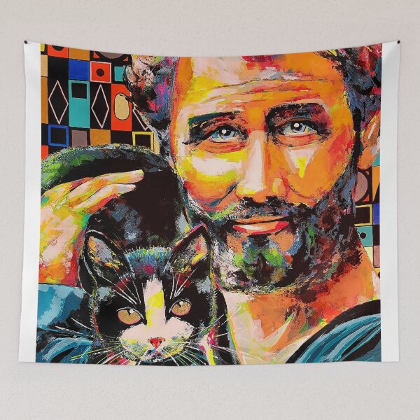 Item preview, Gustave Klimt and his cat designed and sold by Marie-Armelle Borel.