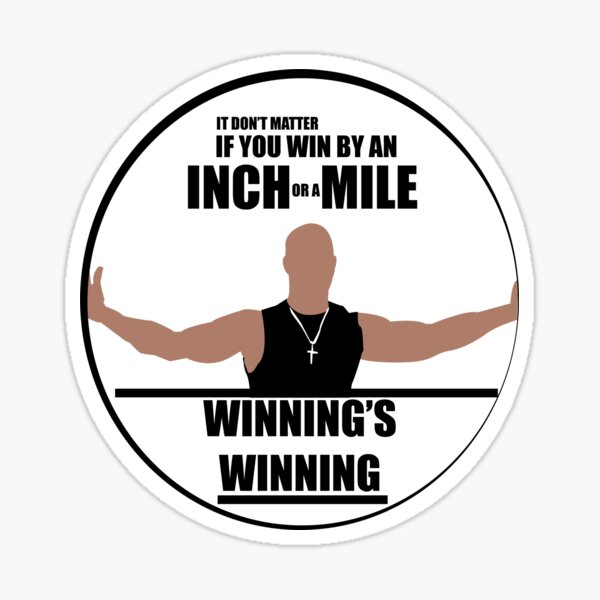 Winnings Winning. Ask any real racer. Sticker