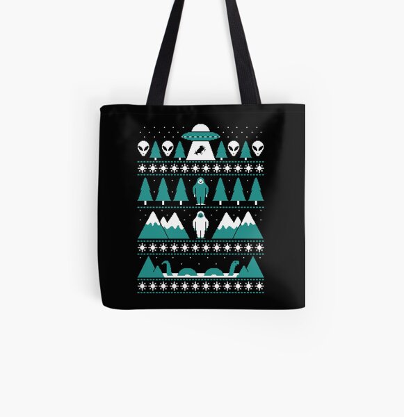 Paranormal Christmas Sweater All Over Print Tote Bag