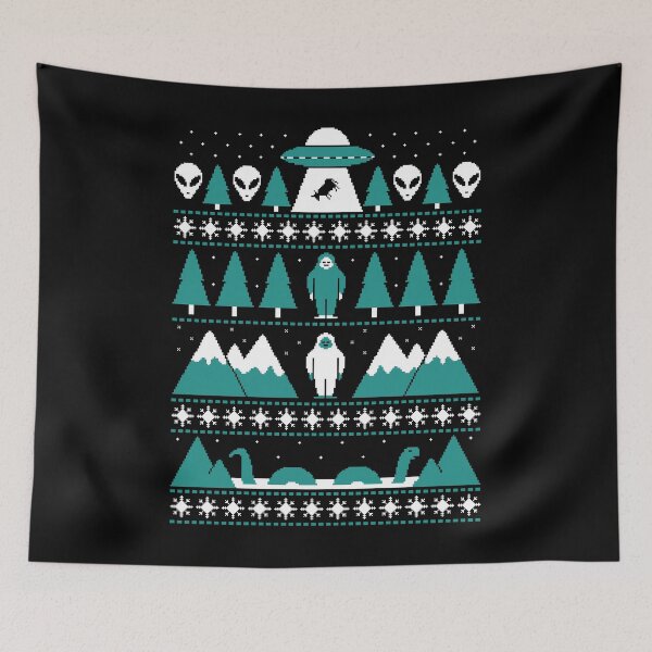 Item preview, Paranormal Christmas Sweater designed and sold by HandsOffMyDinosaur.