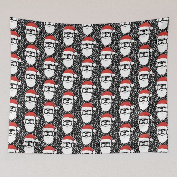 Item preview, Hipster Santa Claus Reindeer Ugly Christmas Xmas Sweater designed and sold by peter2art.