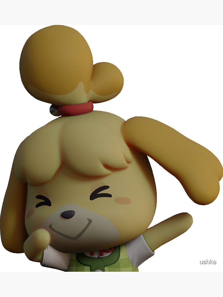 Transparent Isabelle Dabbing Sticker Greeting Card By Ushka Redbubble