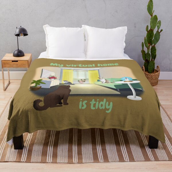 Item preview, Tidy Virtual Home with kitties and their dog companion designed and sold by DAscroft.