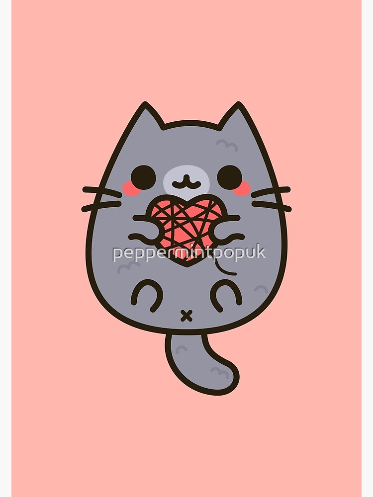 Kawaii Kitty 1 Art Print by peppermintpopuk