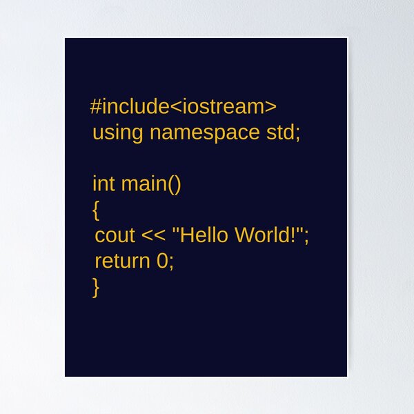 Artikel-Vorschau von Hallo Welt in C ++ Sprache, designt und verkauft von vladocar.