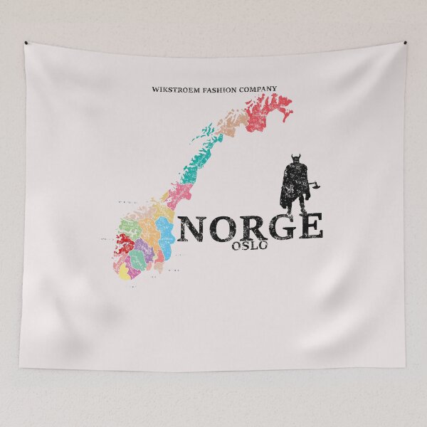 Item preview, Wikstroem Noruega Mapa Norge Oslo Vikingos designed and sold by Naohiro.