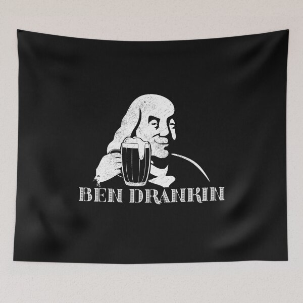 Item preview, Funny Ben Drankin with beer mug 4th of July humorous gift designed and sold by alenaz.