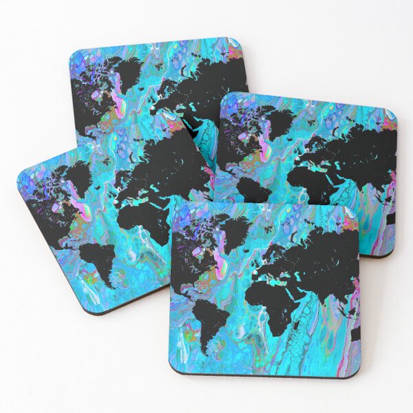 Item preview, Blue earth in acrylic designed and sold by Bravuraartsy.