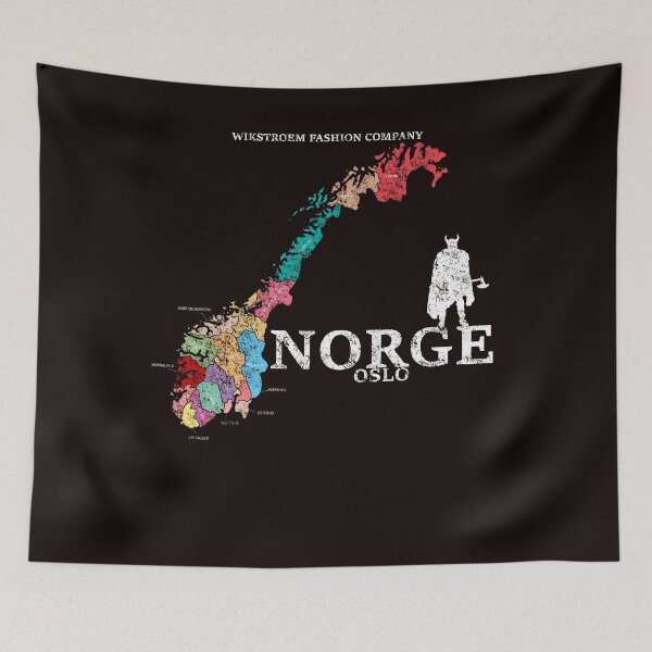 Item preview, Wikstroem Noruega Mapa Norge Oslo Vikingos designed and sold by Naohiro.