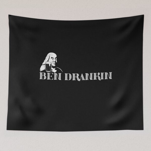 Item preview, Ben Drankin vintage 4th of July drinking Benjamin pun gift designed and sold by alenaz.
