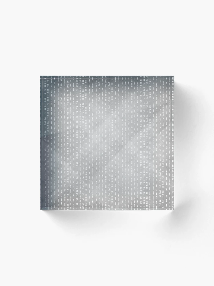 Thumbnail 1 of 5, Acrylic Block, Binary Code Background. Concept Binary Code Numbers. Algorithm Binary, Data Code, Decryption and Encoding. designed and sold by valeo5.