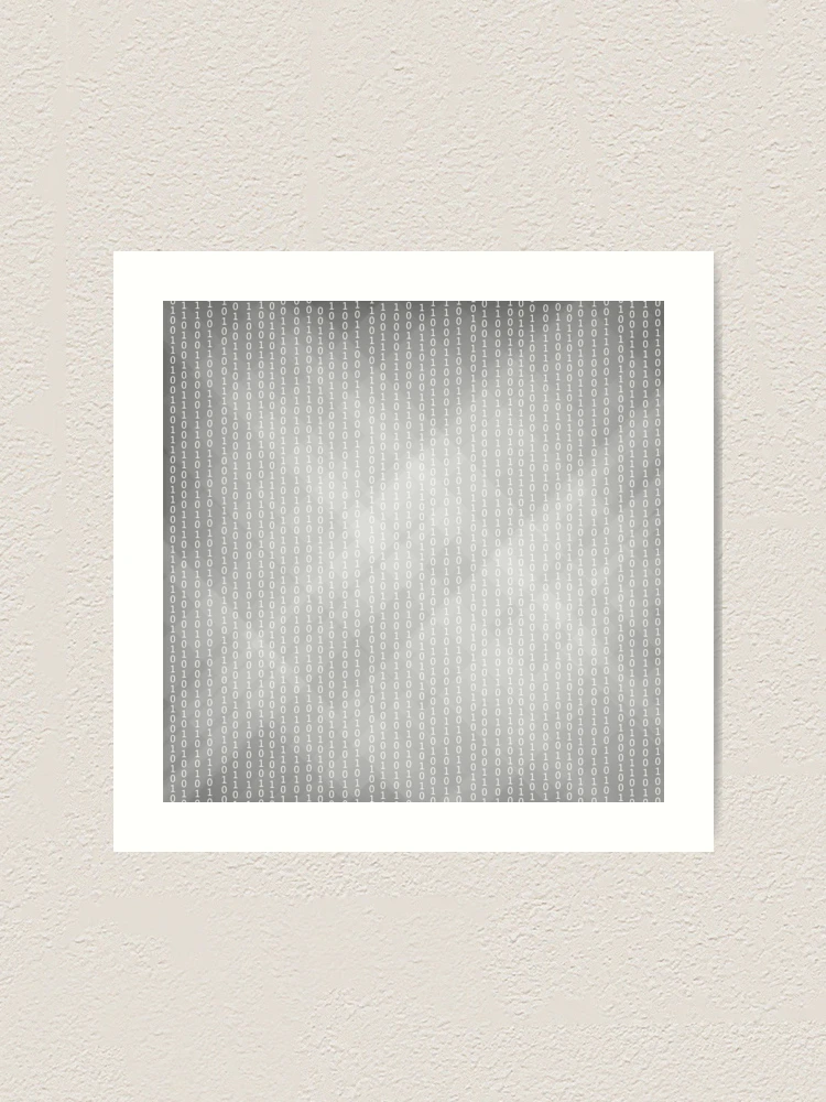 Thumbnail 1 of 3, Art Print, Binary Code Background. Concept Binary Code Numbers. Algorithm Binary, Data Code, Decryption and Encoding. designed and sold by valeo5.