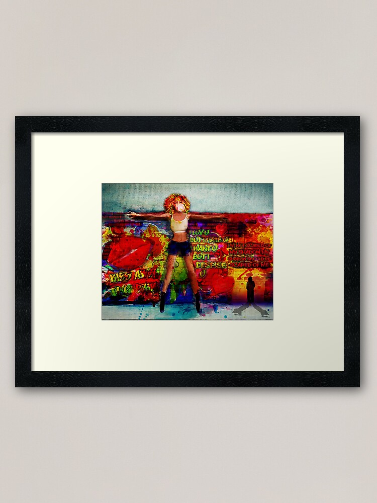 Alternate view of London Girl Framed Art Print