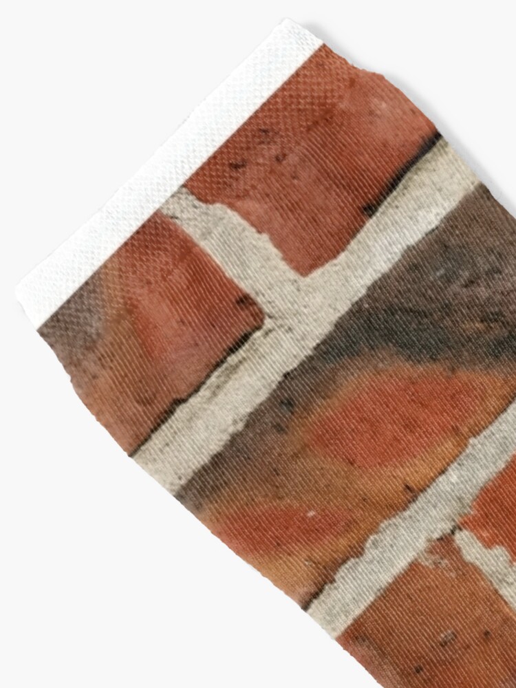 Old Red Clinker Bricks Wall Gift Socks Sock woman essential socks