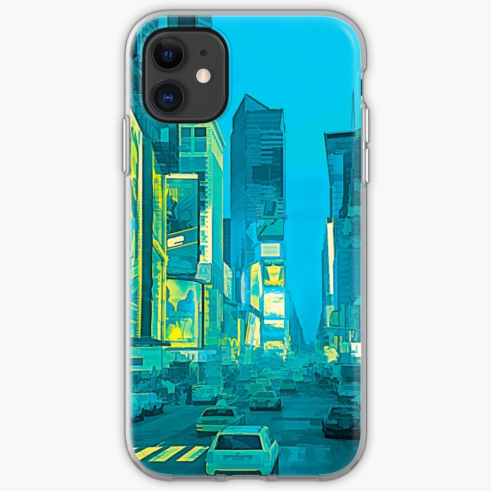 Times Square Broadway (tricolour abstract) iPhone Case & Cover