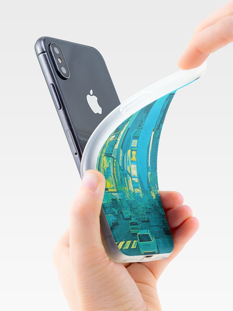 Alternate view of Times Square Broadway (tricolour abstract) iPhone Case & Cover