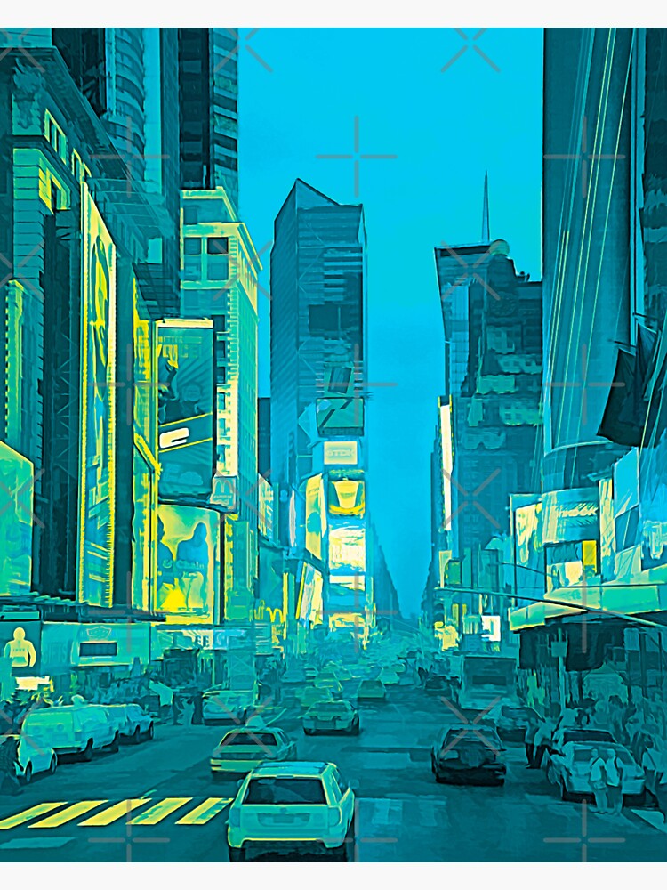 Times Square Broadway (tricolour abstract) by RayW