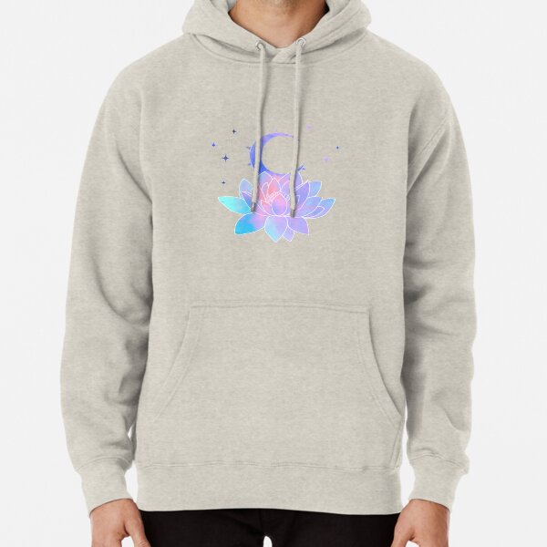 moon lotus flower Pullover Hoodie