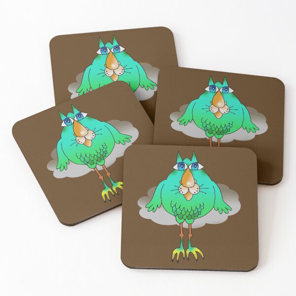 Item preview, Catbird in Green designed and sold by cuprum.