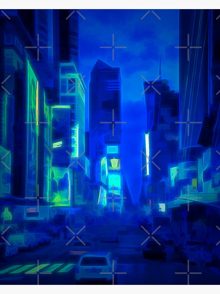 Times Square Broadway (colour paint & glow) by RayW