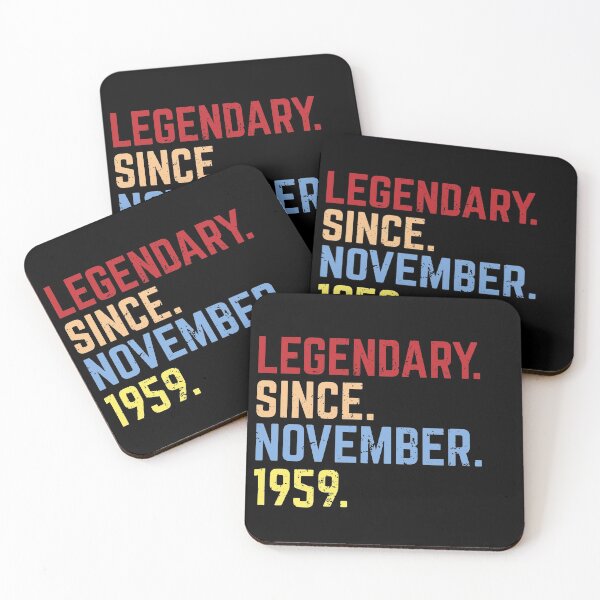 Item preview, Retro Vintage 60th Birthday Legendary Since November 1959 designed and sold by eulonix.