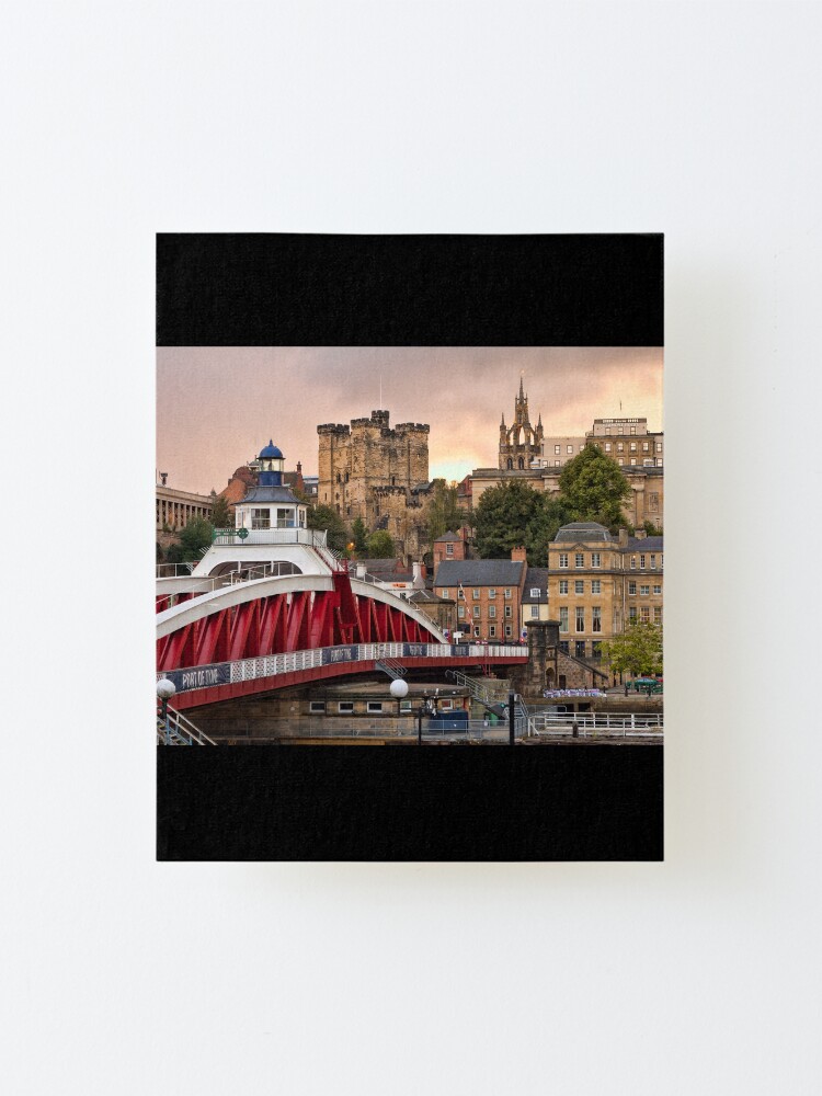 Alternate view of Swing Bridge and Castle Keep, Newcastle, Tyne and Wear Mounted Print