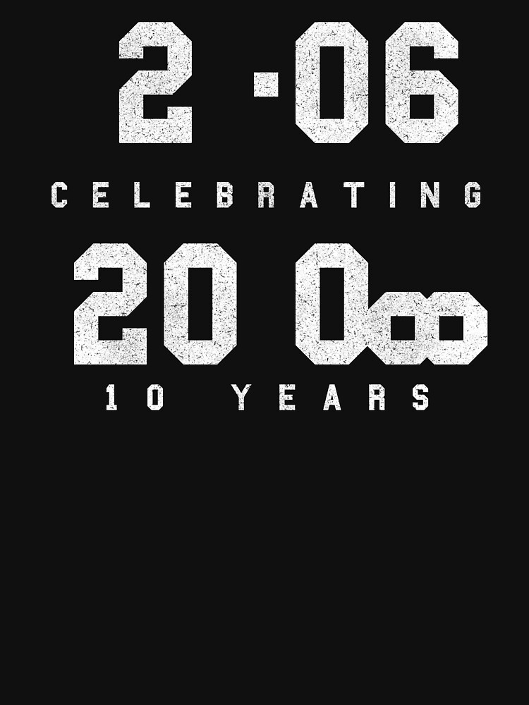 10 Year Anniversary CAD fan shirt - White Text by TalenLee