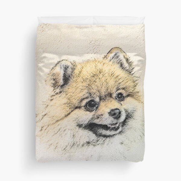 Housses De Couette Sur Le Theme Spitz Nain Redbubble