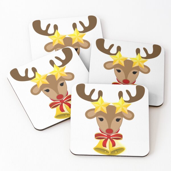 Item preview, reindeer face, crown, head stars designed and sold by atevern.