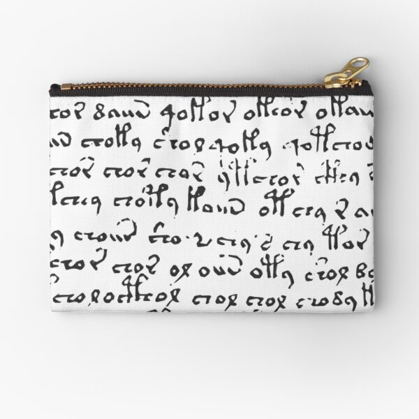 #Voynich #Manuscript #Language #VoynichManuscript Zipper Pouch