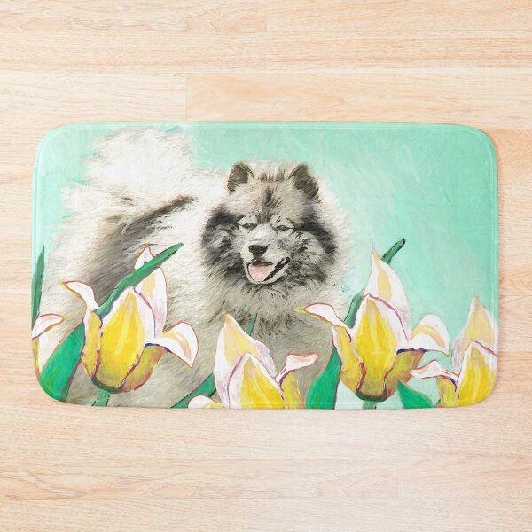 Item preview, Keeshond in Tulips designed and sold by alpendesigns.