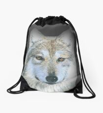 Wolf Drawstring Bag