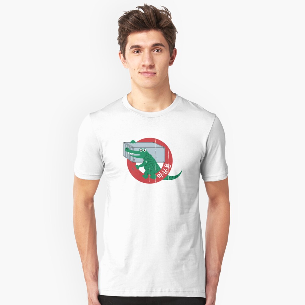 Croc Shipping Containers Slim Fit T-Shirt