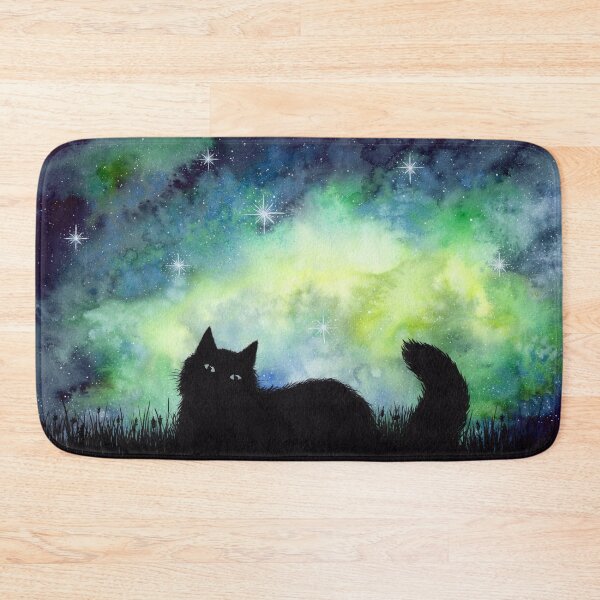 Item preview, Galaxy Sky and Cat Silhouette designed and sold by dragonstarart.