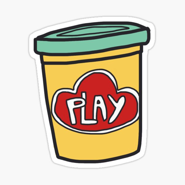 play-doh turqoise Sticker