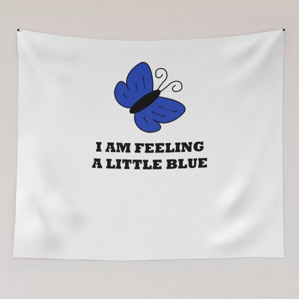 Item preview, I feel blue butterfly designed and sold by zejose.