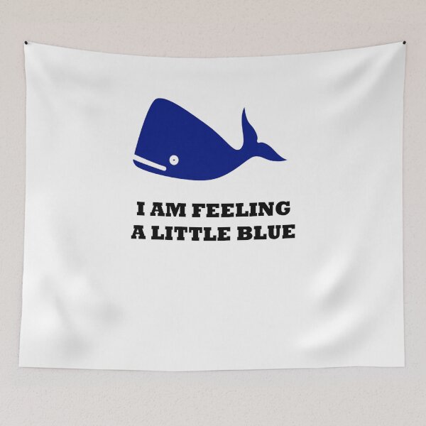 Item preview, Feeling Blue Whale pun designed and sold by zejose.