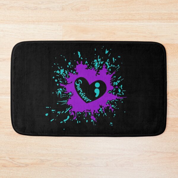 Item preview, Suicide Survivor Mental Health Awarenss Semicolon designed and sold by theshirtinator.