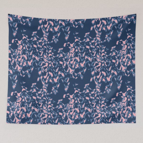 Item preview, Abstract pink blue pattern  designed and sold by fuzzyfox.
