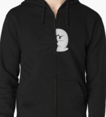 HIDDEN BOO ! Zipped Hoodie