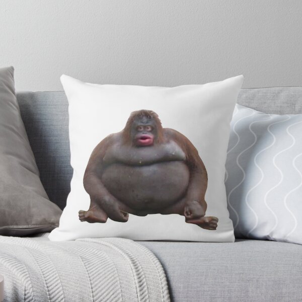 Uh Oh Stinky Poop Le Monke Meme Throw Pillow by Willia Dixie - Pixels