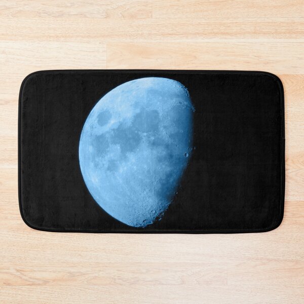 Item preview, 4K Dark Side of the Moon Ice Blue // Picture of the Moon and its Craters with a High Definition Camera  designed and sold by catbyrdcolorado.