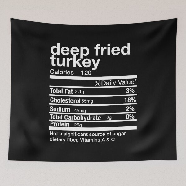 Item preview, Deep Fried Turkey Nutrition Facts Matching Family Thanksgiving designed and sold by Leslie Smith.