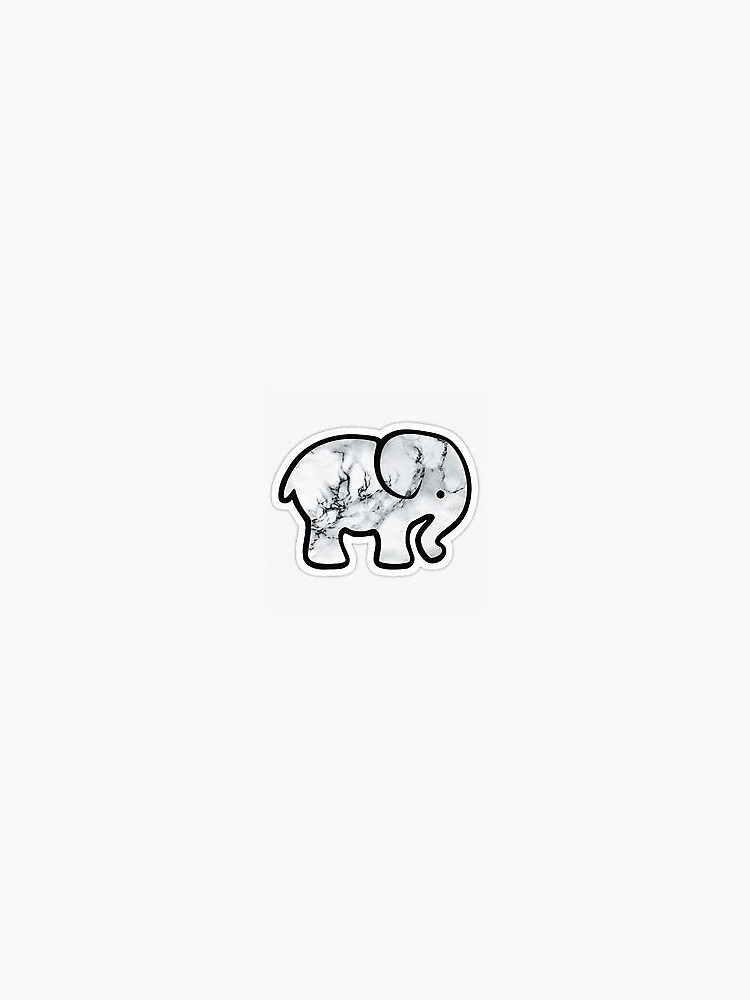 "Marble Elephant" Sticker for Sale by hannahpancake Redbubble