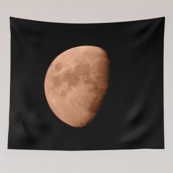 Item preview, 4K Dark Side of the Moon Blood Orange // Picture of the Moon and its Craters with a High Definition Camera  designed and sold by catbyrdcolorado.