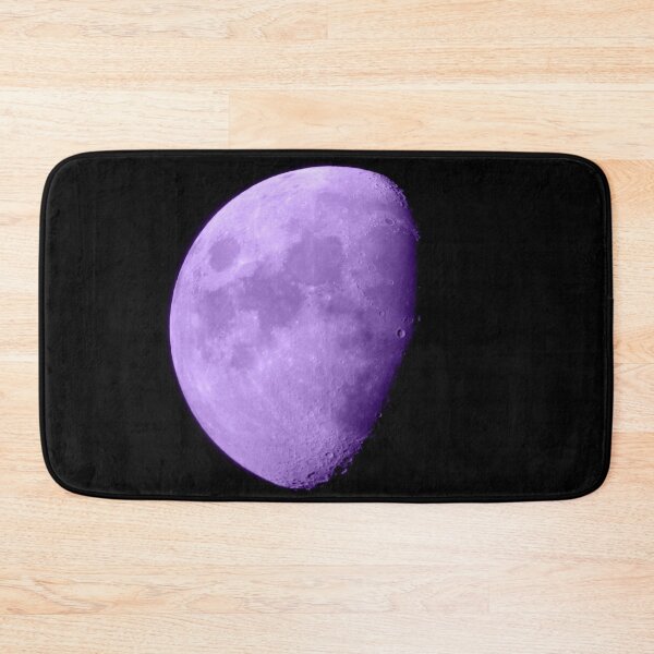 Item preview, 4K Dark Side of the Moon Violet // Picture of the Moon and its Craters with a High Definition Camera  designed and sold by catbyrdcolorado.