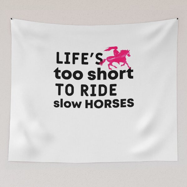 Item preview, Horses riding saying designed and sold by Evelyn Bitter.